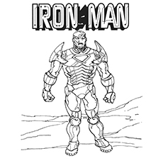 The Fierce Iron Man coloring page