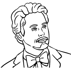 Tony Stark, Iron Man coloring pages