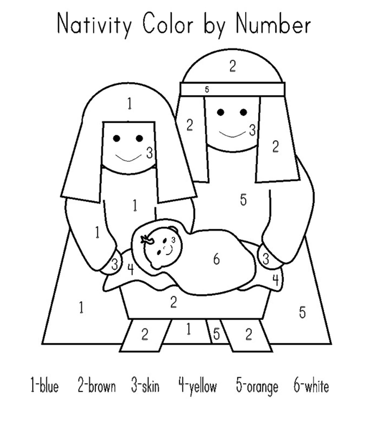 Nativity Coloring Pages For Your Toddlers_image