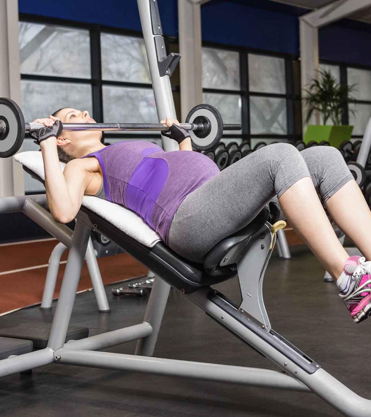 A Pregnant Woman Doing Exercise