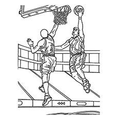 Top 20 Free Printable Basketball Coloring Pages Onlrget