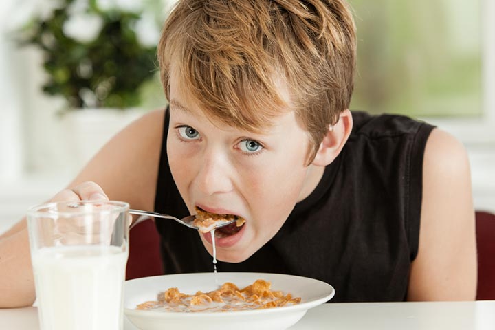 Include cereals fortified with iron in your teen's diet