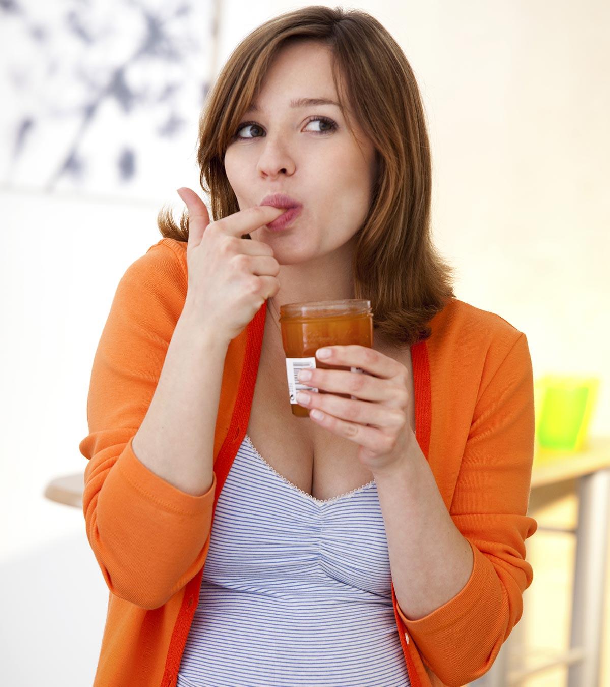 A Pregnant Woman Tasting Tamarind
