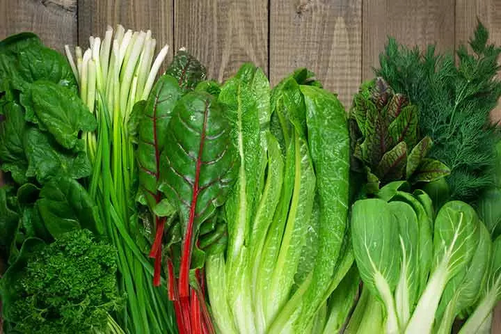 Leafy vegetables to increase height in kids