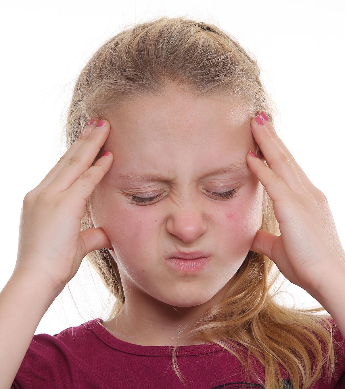 A Girl Suffering From Puberty Headache