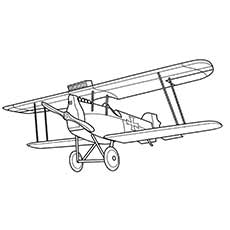 Biplanes coloring page