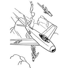 Cargo airplane coloring page