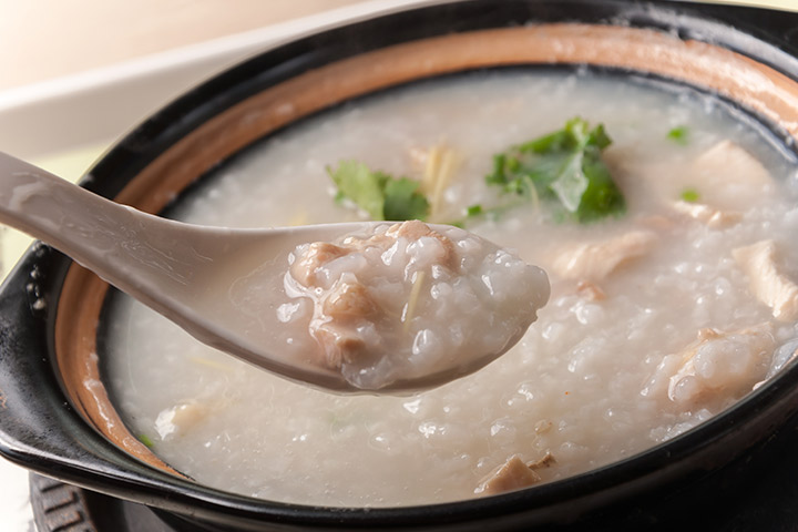 Chicken and rice porridge for babies