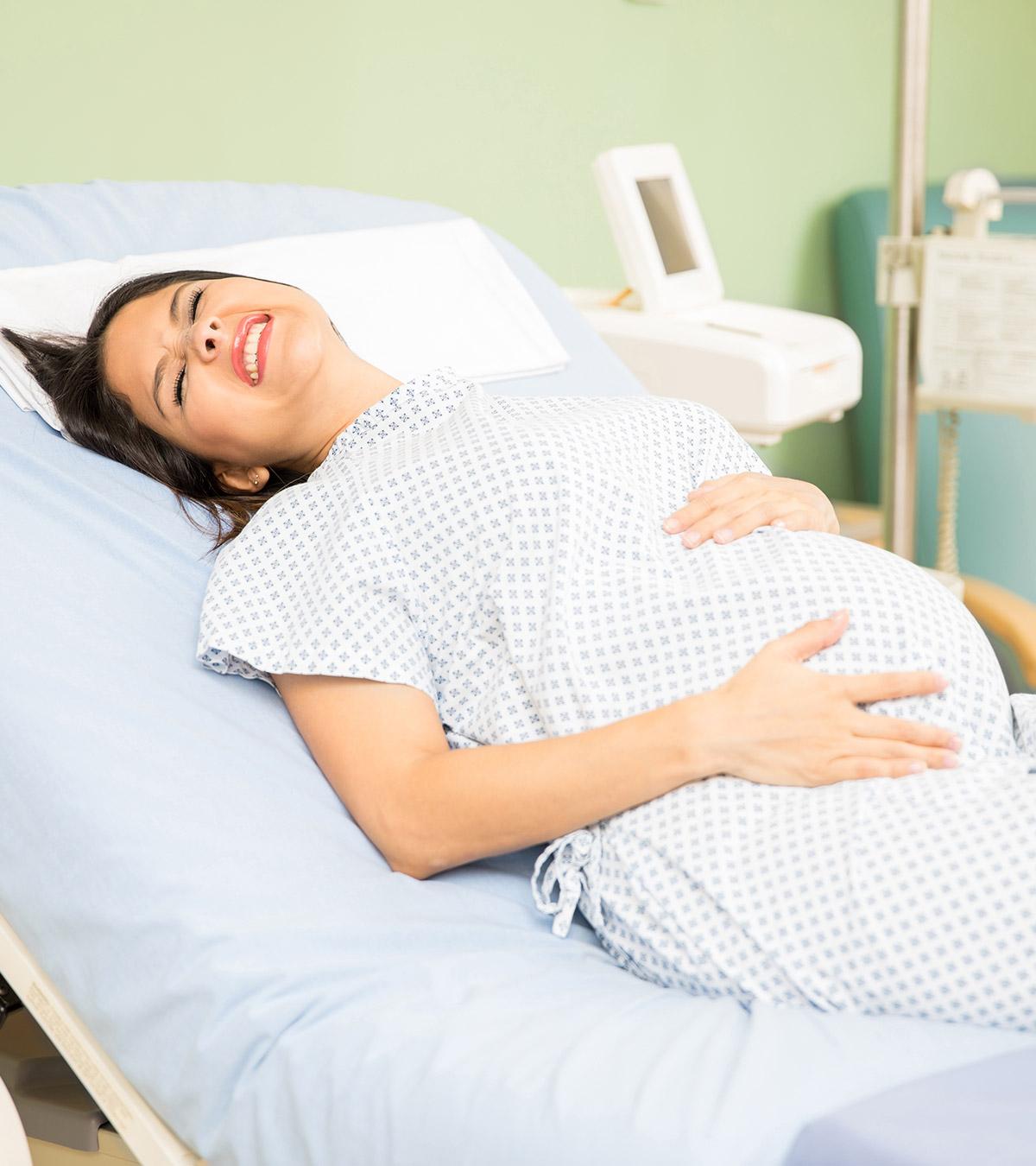 A Pregnant WOman Suffering From Labor Pains