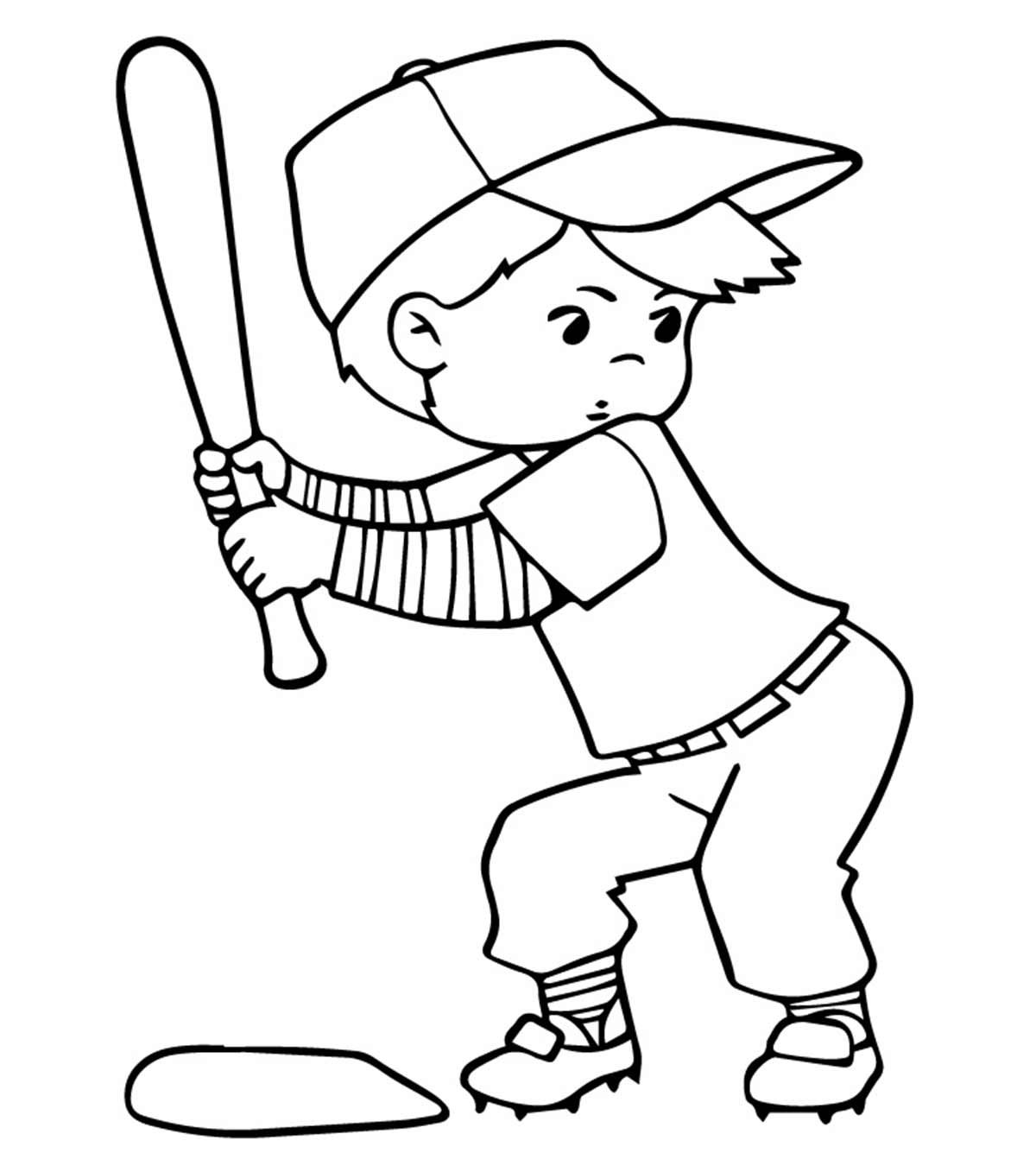 Top 20 Baseball Coloring Pages For Toddlers