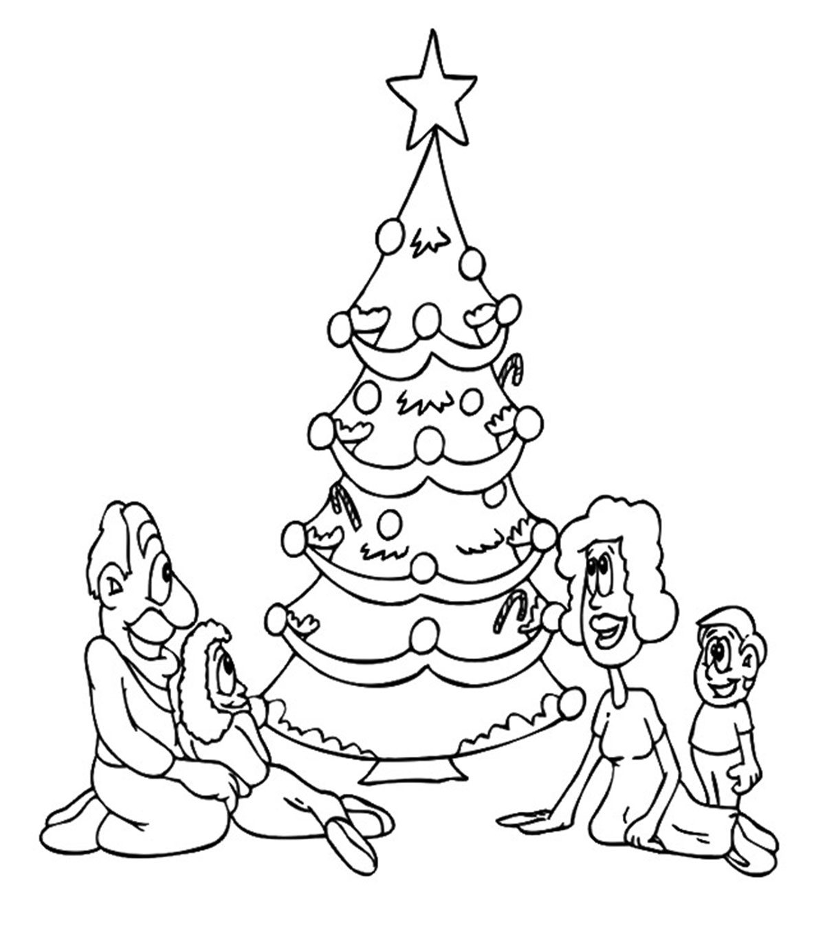 Top 35 Christmas Tree Coloring Pages For Your Little Ones
