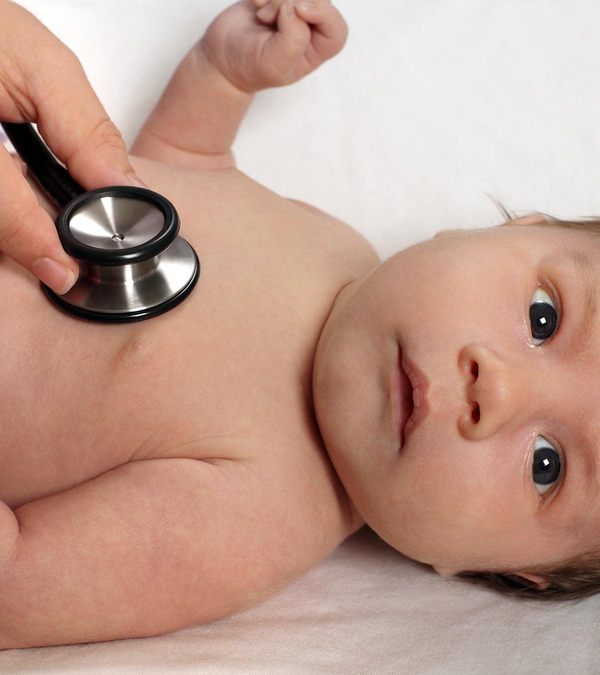 Concerned Parent With A Baby, Representing Infant Health Issues