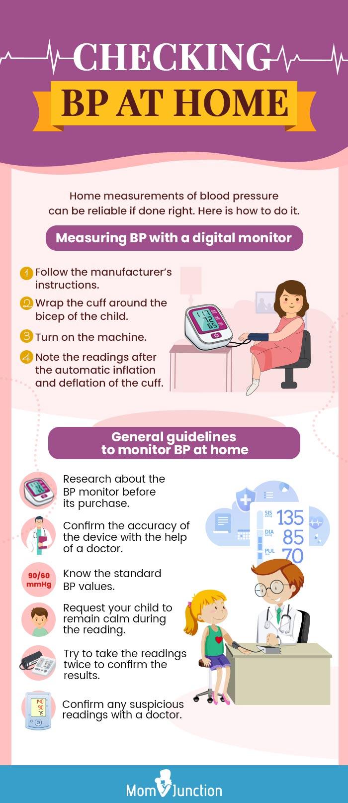 Blood pressure: Taking your child's blood pressure at home