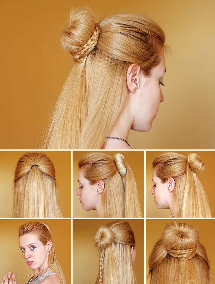 15 Easy Hairstyles For Medium Hair Step-by-Step | Short hair updo, Hairstyle,  Up hairdos