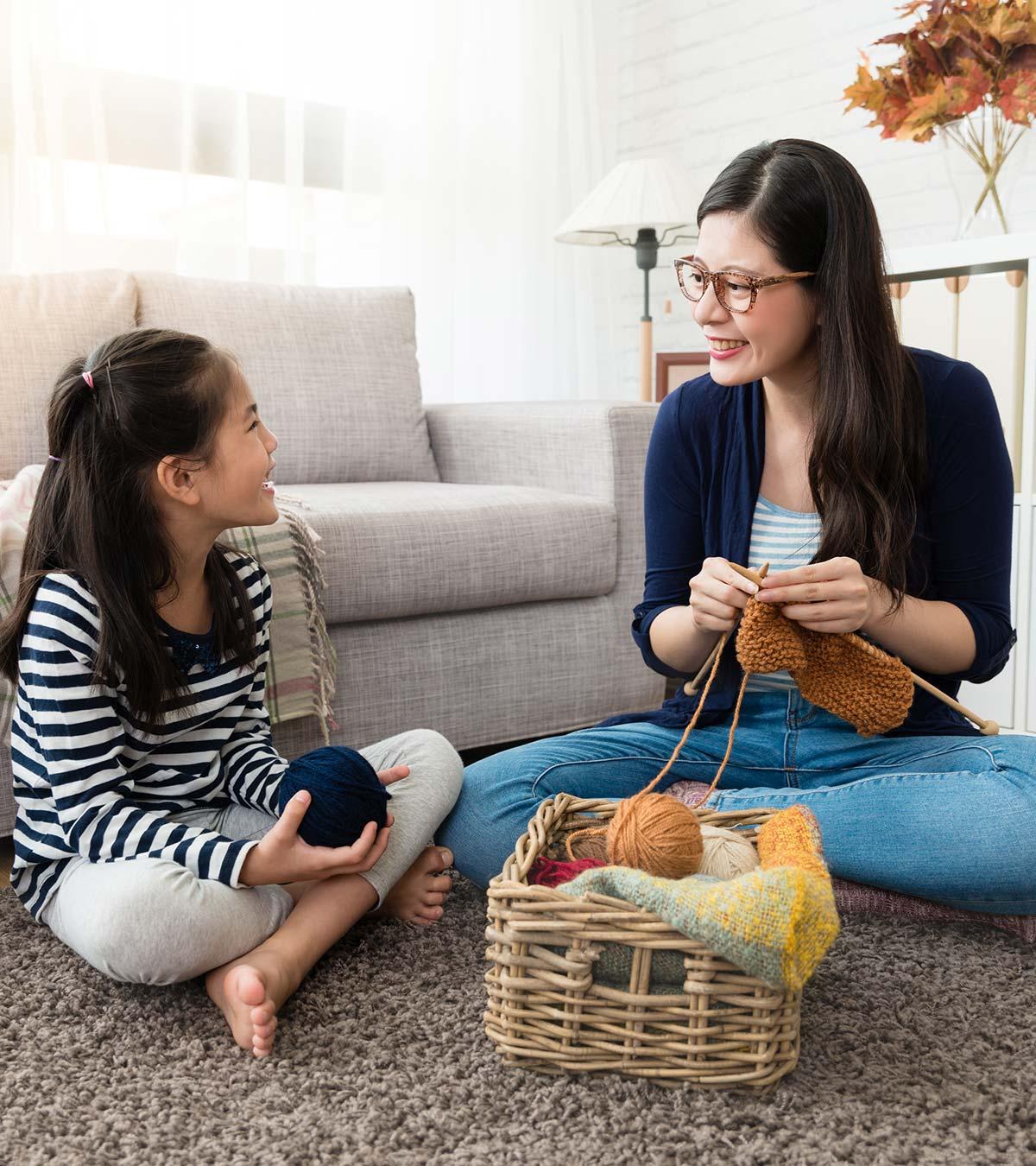Stay-at-home Mom Playing With Her Child