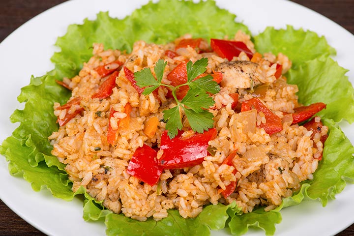 Tomato rice with paneer, Indian food recipes for toddlers