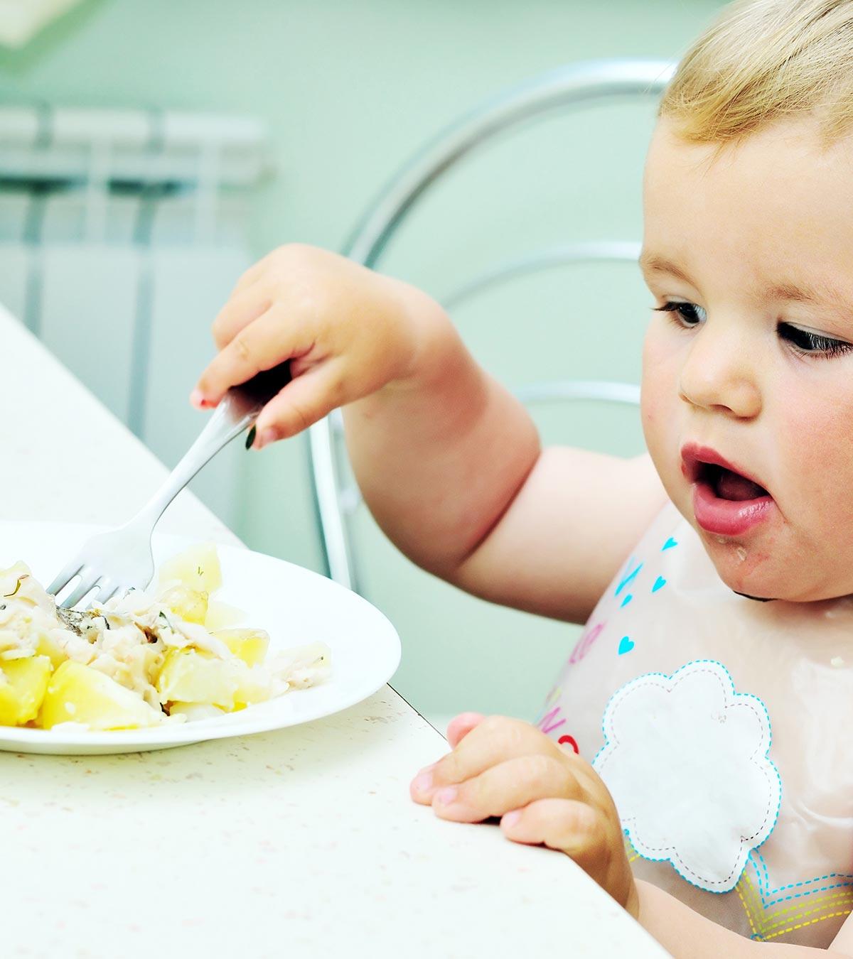 Toddler Having Indian Food Recipe