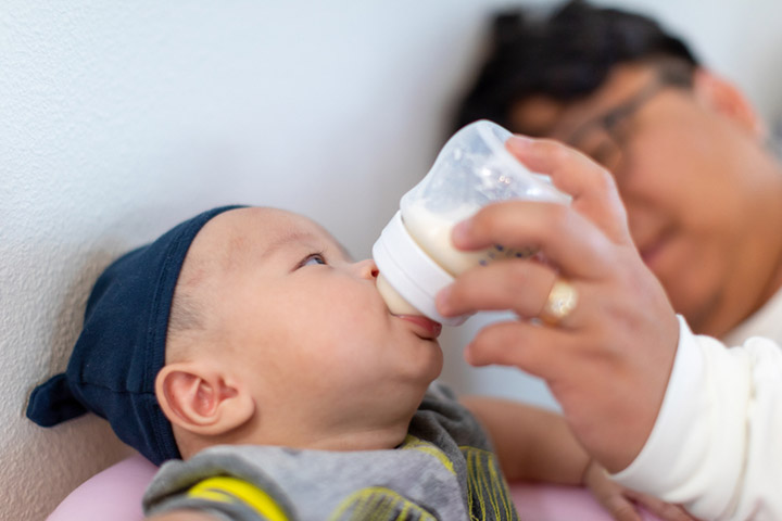 Rapid feeding or overfeeding can cause babies to vomit