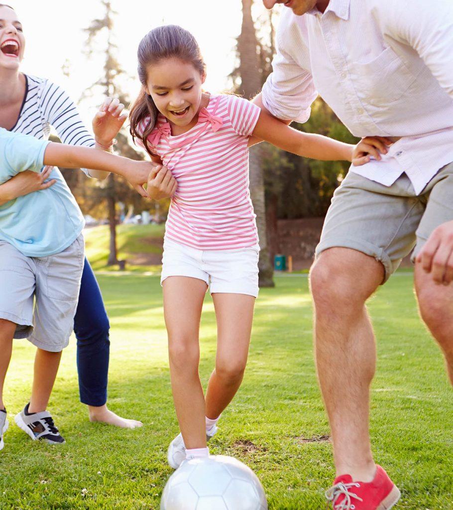 children playing in the park