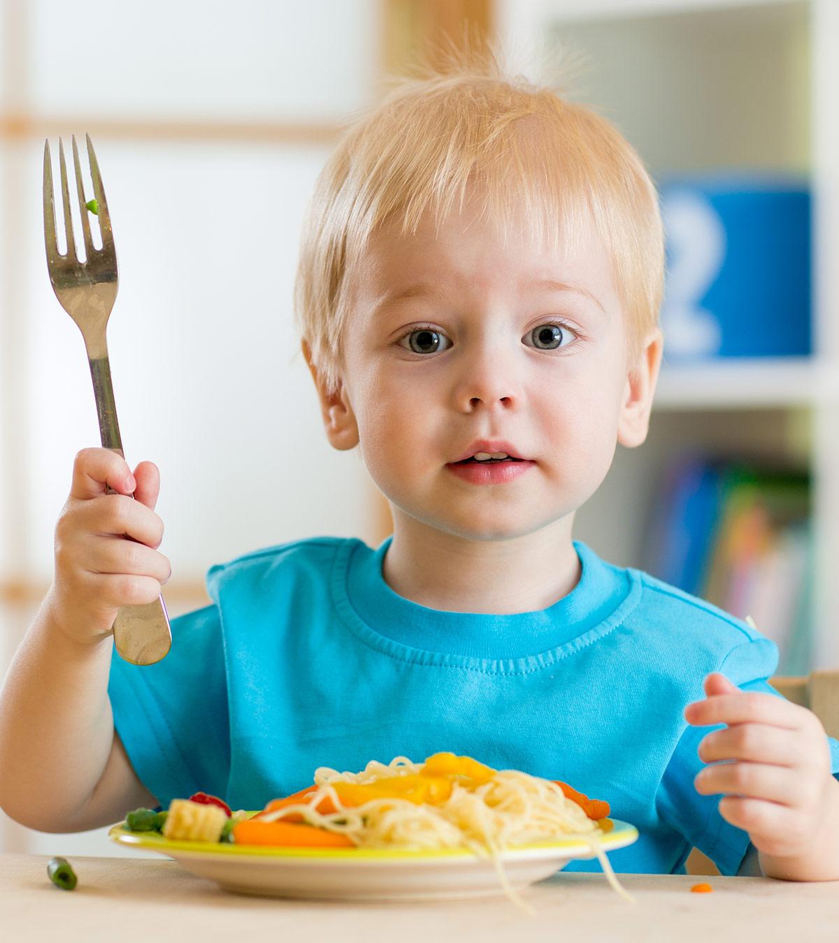 A Toddler Having Carrot Receipe