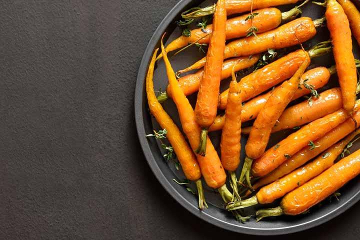 Honey glazed carrots for toddlers