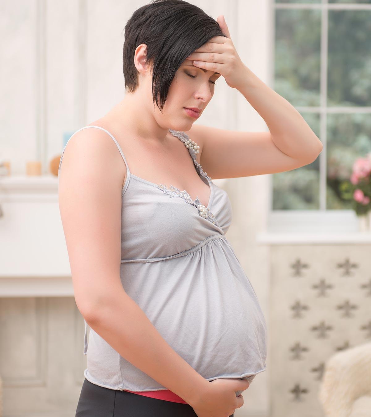 Pregnant Woman Seeking Treatment For Respiratory Infection