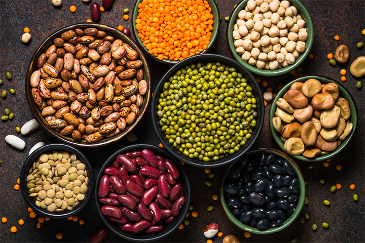 Legumes are good sources of biotin while pregnant.