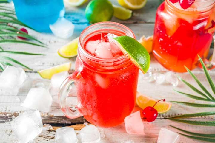 New year sunrise mocktail recipes for kids