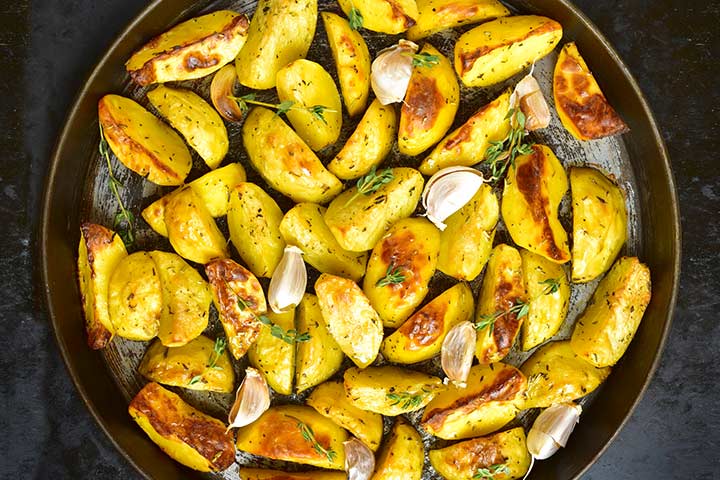 Oven-roasted potato recipe for kids