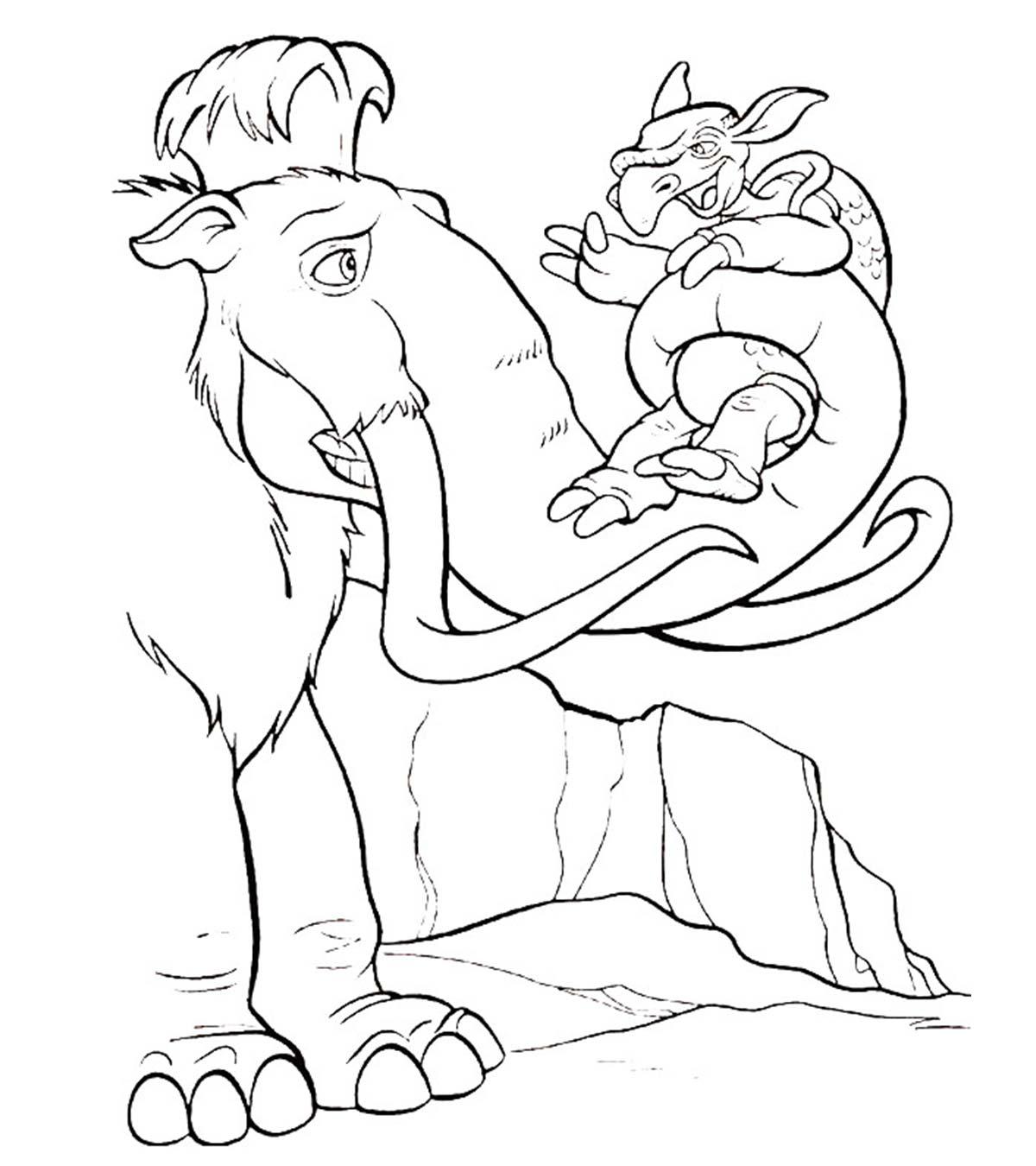 10 Cute Ice Age Coloring Pages For Your Toddler_image
