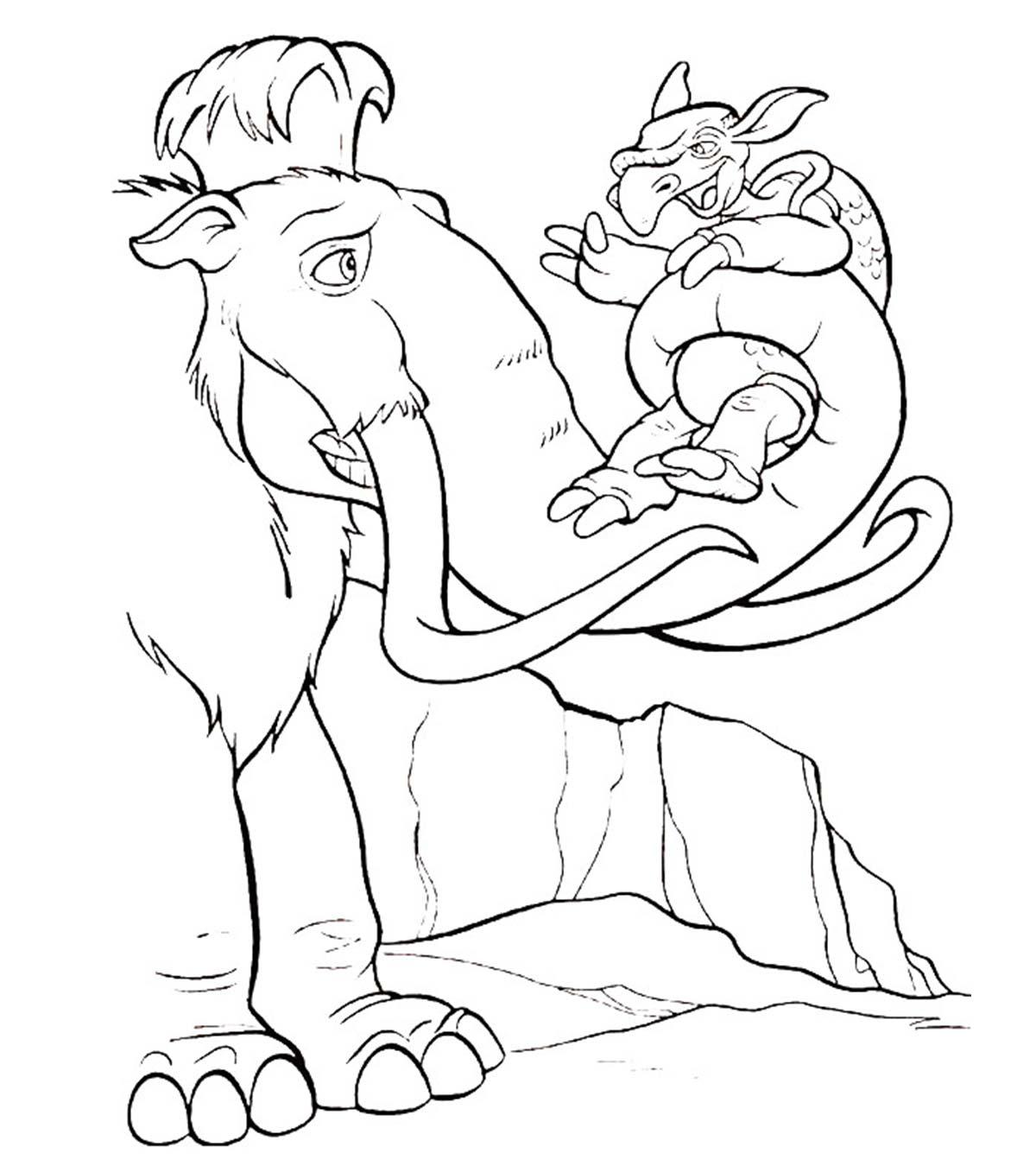 10 Cute Ice Age Coloring Pages For Your Toddler