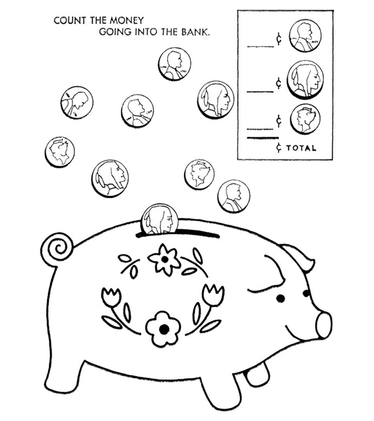 10 Piggy Bank Coloring Pages For Your Little Ones_image