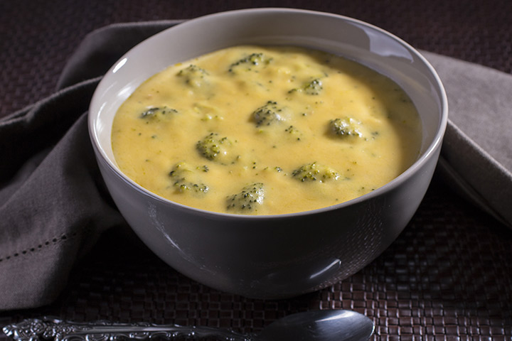Broccoli cheddar soup, broccoli in pregnancy