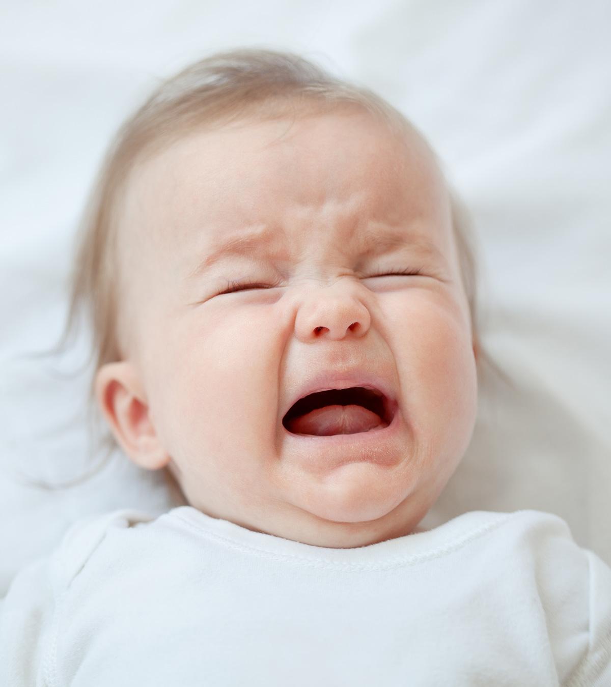 A baby is crying