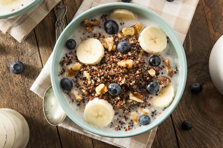 Quinoa And Banana Breakfast recipe for toddlers
