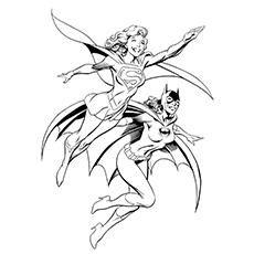 10 Beautiful Free printable Batgirl Coloring Pages Online