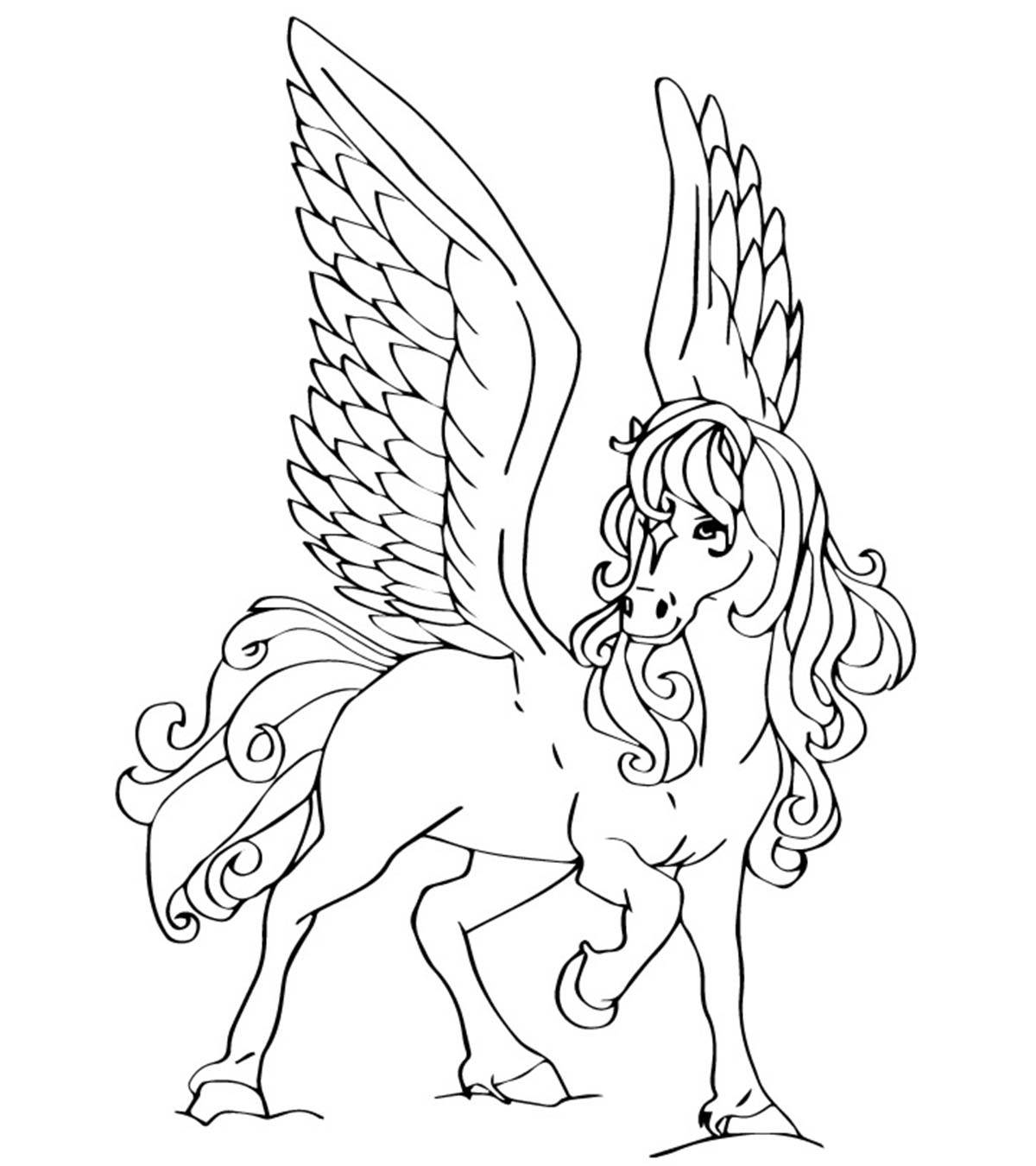 Top 10 Pegasus Coloring Pages For Toddlers