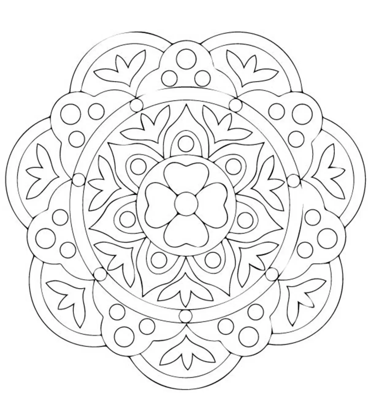 Free Printable Rangoli Coloring Pages For Your Little One