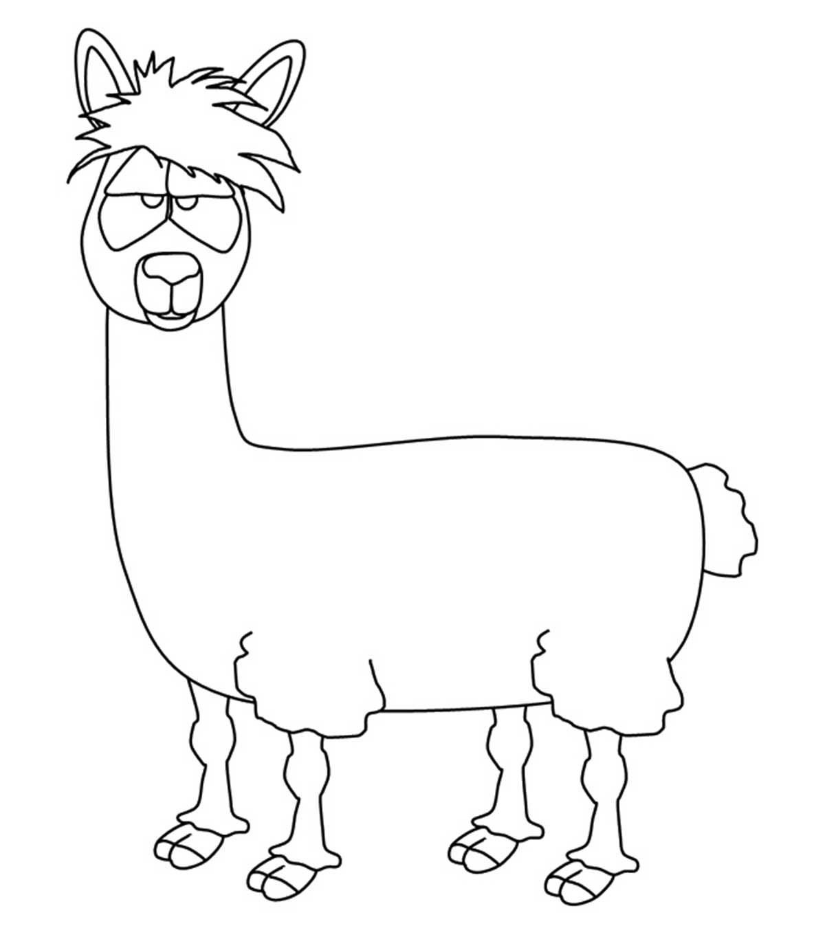 10 Cute Llama Coloring Pages For Toddlers