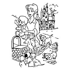 Anita in 101 Dalmatians coloring page