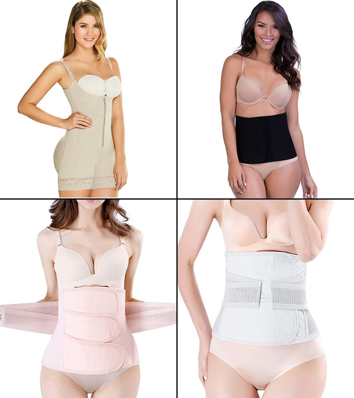 Bellefit Postpartum Girdle with Side Zipper Belly Band Slim Tummy Control  Corset