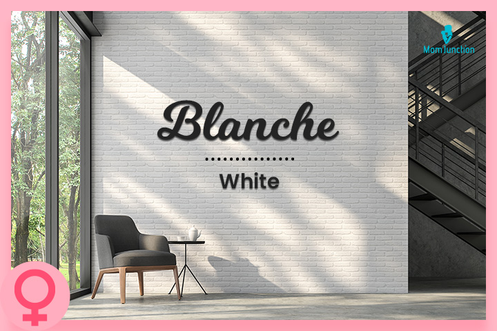Blanche was a royal name in France in the 12th century.