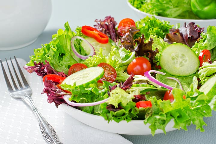 Easy green salad dinner idea for teens