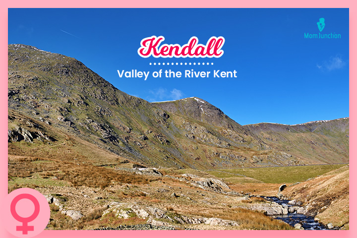 Kendall is a valley of the River Kent