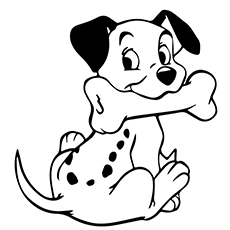 Lucky in 101 Dalmatians coloring page