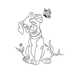 Rolly in 101 Dalmatians coloring page