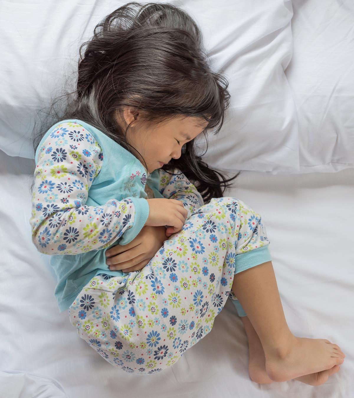 A Girl Suffering From Worm Infection