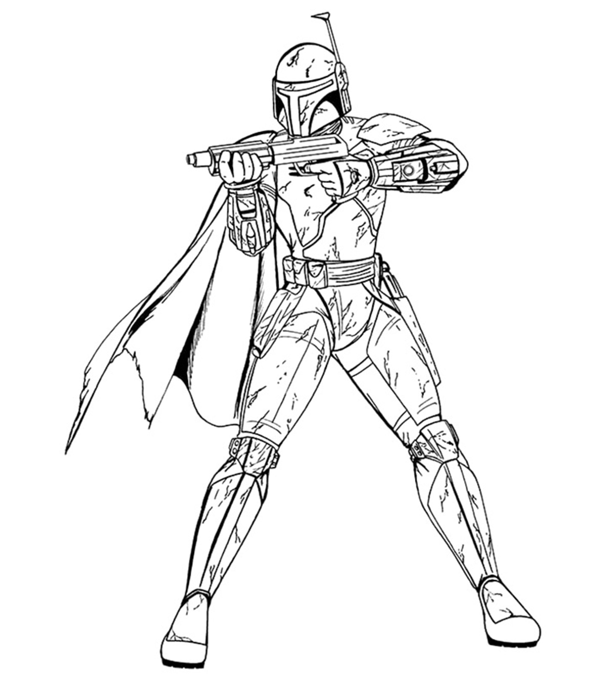 10 Amazing ‘Boba Fett’ Coloring Pages For Your Little Ones_image