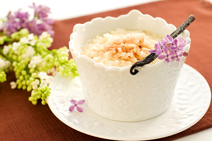 Creamy vanilla rice pudding recipe for kids