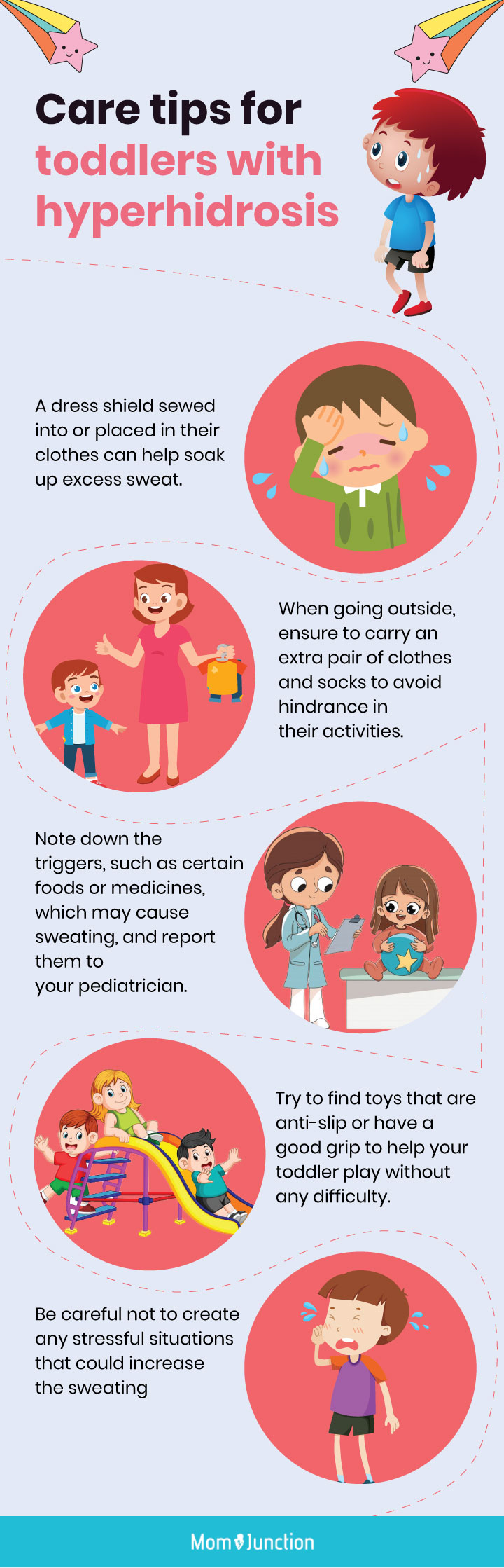 care tips for toddlers with hyperhidrosis (infographic)